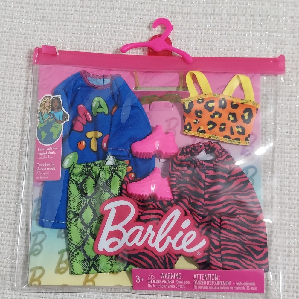 Barbie‎ Doll Clothes Vibrant Accessory 2 Complete Outfits